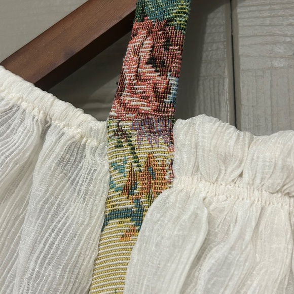 CIDER Jacquard Floral Halter Corset Top - Picture 3 of 12